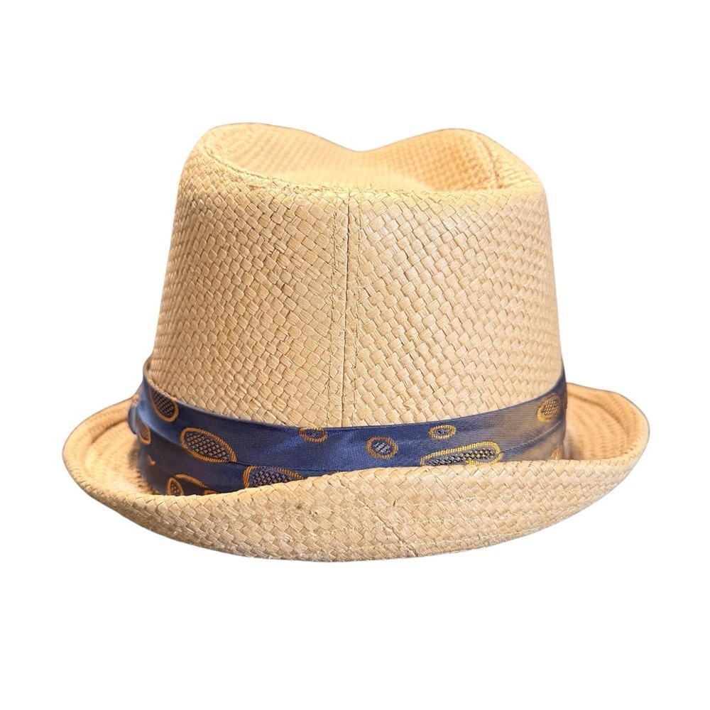 Peter Grimm Fedora with Blue and Gold Patterned Band - Picture 5 of 7